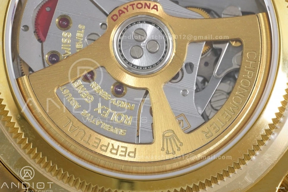 V9 on QF Edition 1:1 Best 126528LN QF4132 Le (Weighted) Mans Daytona YG Bracelet 0421